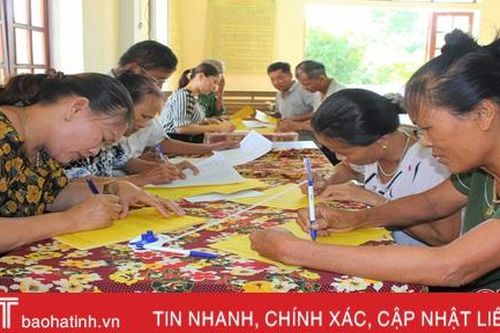 Hơn 98% cử tri Thạch Hà đồng ý chủ trương sáp nhập 15 xã