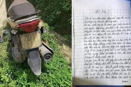 Nữ giáo viên để lại xe máy và thư tuyệt mệnh trên thành cầu rồi mất tích