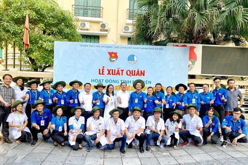 Tuổi trẻ Thủ đô ra quân tham gia hoạt động tình nguyện tại Viêng Chăn