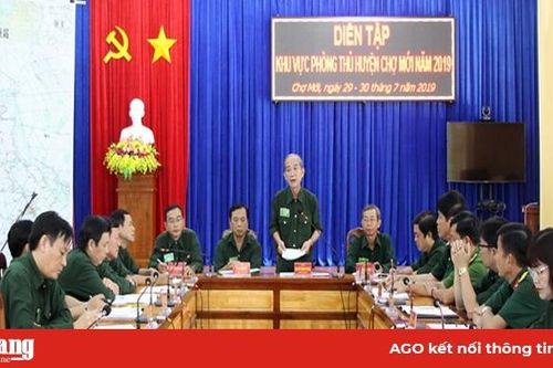 Khai mạc diễn tập khu vực phòng thủ huyện Chợ Mới