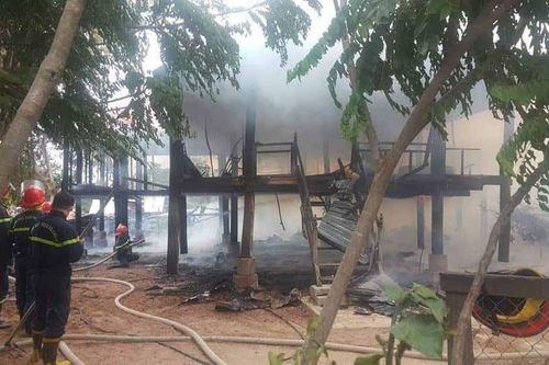 Ayun Pa: Cháy nhà sàn của người dân tộc thiểu số