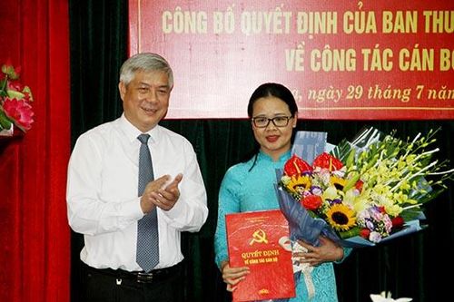 Công bố Quyết định của Ban Thường vụ tỉnh ủy về công tác cán bộ