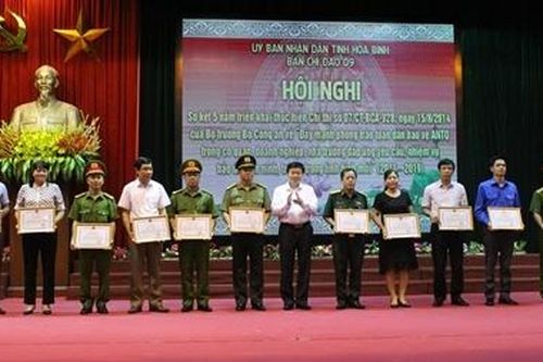 Công an Hòa Bình sơ kết 5 năm thực hiện Chỉ thị 07