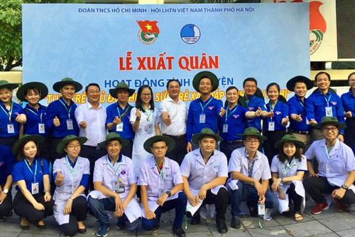 Tuổi trẻ Thủ đô xuất quân hoạt động tình nguyện tại Lào