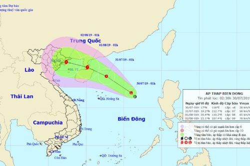 Tin bão: Áp thấp khả năng mạnh lên thành bão, Bắc Biển Đông, Tây Bắc mưa dông rất lớn