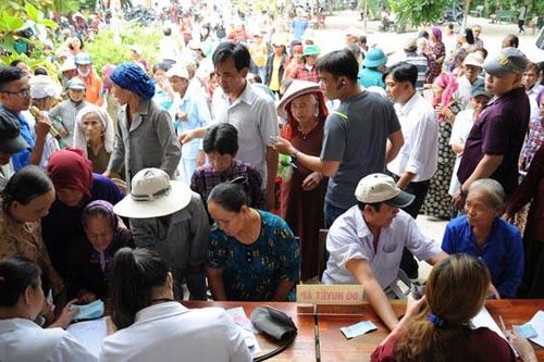 Khám bệnh, tặng quà cho đồng bào vùng dân tộc Chăm