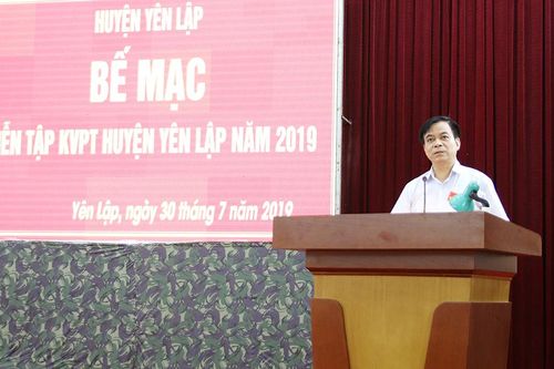 Bế mạc Diễn tập khu vực phòng thủ huyện Yên Lập