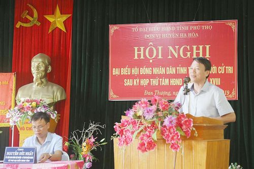 Đại biểu HĐND tỉnh tiếp xúc cử tri