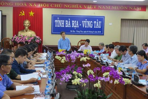 Đoàn kiểm tra liên ngành phối hợp trợ giúp pháp lý trong hoạt động tố tụng làm việc với UBND tỉnh Bà Rịa – Vũng Tàu