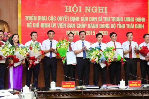 Ban Bí thư chỉ định 8 ủy viên Ban chấp hành Đảng bộ tỉnh Thái Bình