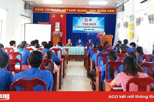 Huyện đoàn Phú Tân tổ chức tọa đàm 'Xây dựng giá trị hình mẫu thanh niên Việt Nam thời kỳ mới'