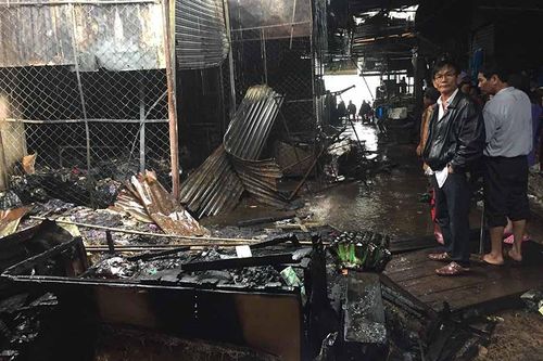 Cháy chợ Trà Bá gây thiệt hại hàng tỷ đồng