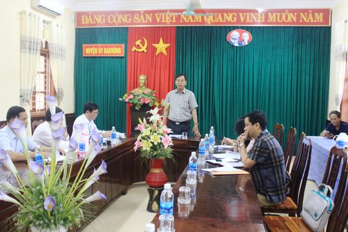 Phó Bí thư Thường trực Tỉnh ủy Quảng Trị Nguyễn Đăng Quang làm việc với Huyện ủy Hướng Hóa, Đakrông