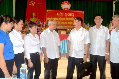 Đại biểu HĐND tỉnh tiếp xúc cử tri