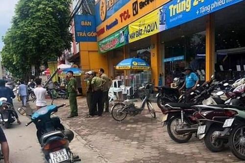 Hà Nội: Nhân viên bảo vệ cửa hàng Điện máy xanh bị chém trọng thương