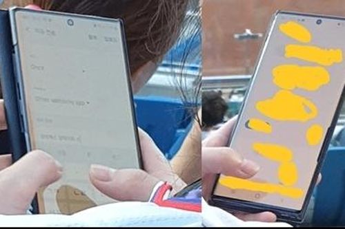 Hé lộ hình ảnh Note 10+ mang 'nốt ruồi giữa trán'