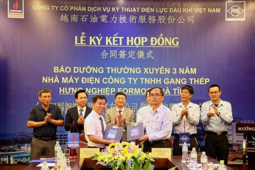 PVPS và FHS ký hợp đồng 'Bảo dưỡng thường xuyên 3 năm Nhà máy điện Formosa Hà Tĩnh'