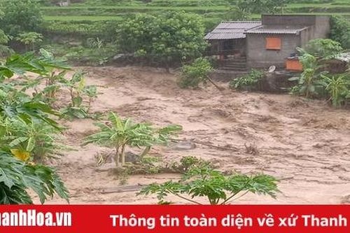 Áp thấp suy yếu từ bão số 3 đang tan dần, cảnh báo mưa lớn gây lũ lớn, lũ quét, sạt lở đất tại Thanh Hóa