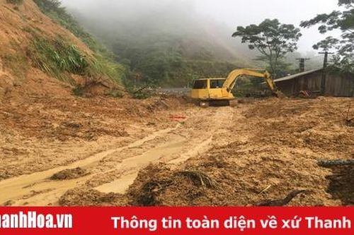 Những hình ảnh trên tuyến đường từ Quan Hóa đi Mường Lát sau cơn bão số 3