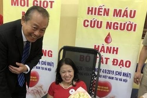 Phó Thủ tướng Trương Hòa Bình dự 'Ngày hội hiến máu cứu người – Hành Bồ Tát đạo'