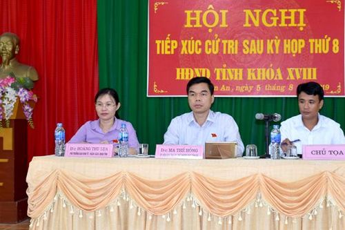 Đại biểu HĐND tỉnh tiếp xúc cử tri xã Tân An