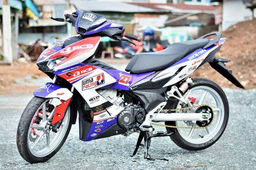 Honda Winner X độ tem và phụ kiện xe đua, tốn khoảng 30 triệu
