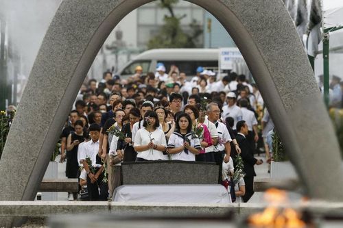 Nhật Bản tưởng niệm 74 năm ngày Mỹ ném bom nguyên tử xuống Hiroshima