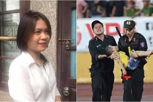 Mẹ bé trai bị co giật trên sân Thiên Trường: 'Sự việc quá bất ngờ, may có cảnh sát giúp đỡ con tôi qua cơn nguy hiểm'