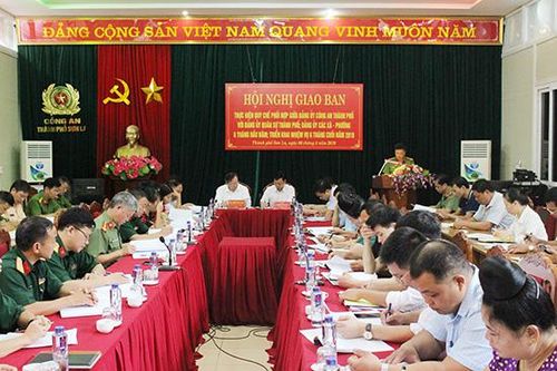 Thành phố: Hội nghị giao ban thực hiện quy chế phối hợp giữa Đảng ủy Công an thành phố với Đảng ủy Quân sự thành phố; đảng ủy các xã, phường