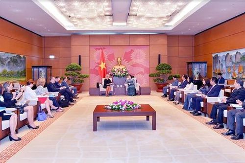 Chủ tịch Quốc hội Nguyễn Thị Kim Ngân tiếp Phó chủ tịch Ủy ban châu Âu