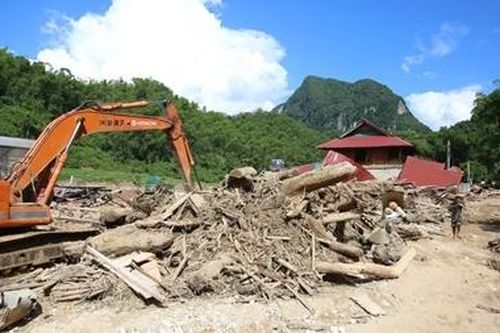 Bản Sa Ná tan hoang sau trận lũ dữ
