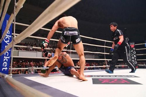 Võ sĩ Nhật Bản tung cú đấm 'búa tạ' khiến đối thủ 'mềm như bún'