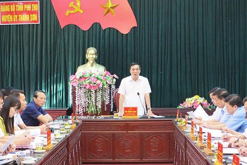 Bí thư Tỉnh ủy làm việc tại huyện Thanh Sơn