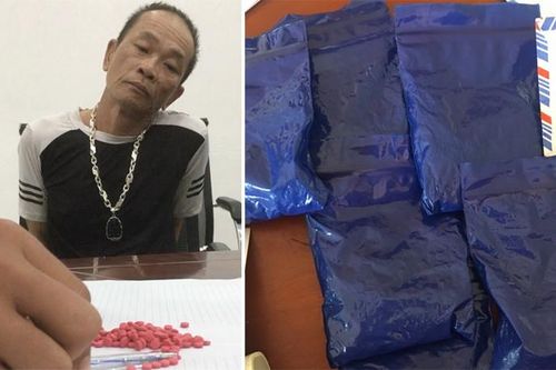 Bắt 2 vợ chồng vận chuyển gần 1.200 viên ma túy