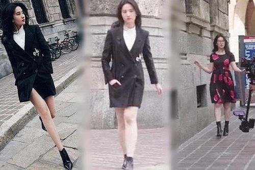 Lưu Diệc Phi lộ ảnh chưa chỉnh sửa khác xa trên tạp chí