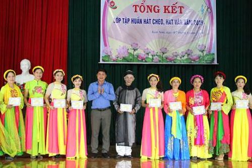 Tổng kết các lớp hát Chèo, hát Văn năm 2019