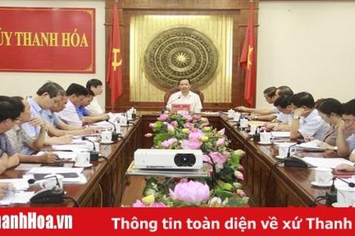 Thường trực Tỉnh ủy bàn giải pháp, cơ chế, chính sách khôi phục sản xuất, ổn định đời sống nhân dân vùng bị thiệt hại do lũ