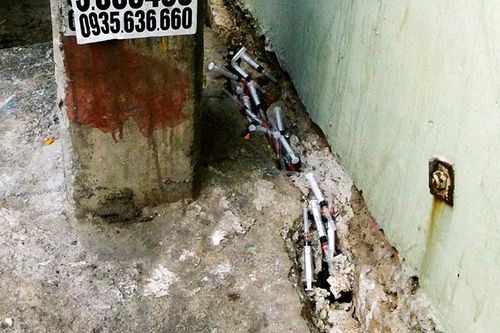 Khu dân cư đầy kim tiêm