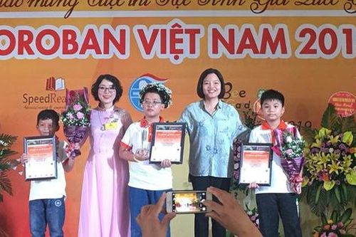 Cậu bé 9 tuổi trở thành quán quân Học sinh giỏi Toán tư duy Soroban Quốc gia lần 8