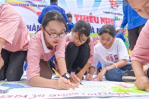 Thành phố Đông Hà tổ chức sân chơi trại hè cho thiếu nhi