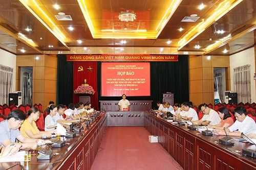 Họp báo 'Ngày hội Văn hóa, Thể thao và Du lịch các dân tộc vùng Tây Bắc - lần thứ XIV' năm 2019, tại tỉnh Sơn La