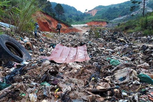 Trước khi sạt lở, bãi rác Cam Ly tiếp nhận hơn 200 tấn rác mỗi ngày