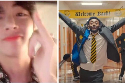 V BTS đột nhiên trở thành rapper trong kỳ nghỉ, giúp Amine tạo 'trend'