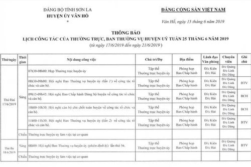 Vân Hồ, Sơn La: Cần làm rõ một số vấn đề về công tác tổ chức cán bộ