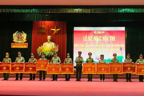 Công an tỉnh đoạt giải Ba tại Hội thi điều lệnh, bắn súng, võ thuật khu vực phía Bắc