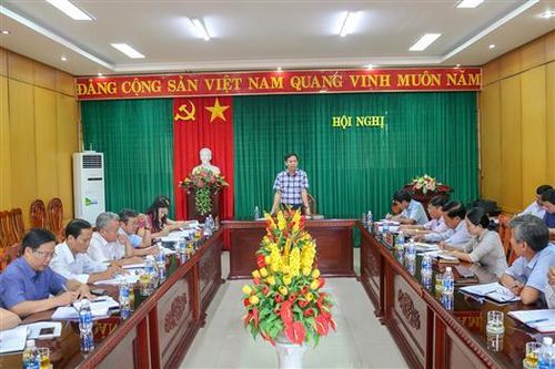 Phó Bí thư Thường trực Tỉnh ủy Quảng Trị Nguyễn Đăng Quang làm việc với Ban Thường vụ Huyện ủy các huyện Triệu Phong, Gio Linh