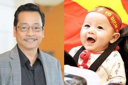 NSND Hoàng Dũng khoe ảnh cháu đích tôn cực đáng yêu nhân dịp sinh nhật