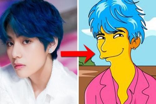 V BTS yêu cầu ARMY trổ tài, vẽ theo kiểu The Simpsons