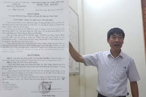 Vụ 1 phút mất điện 9 lần ở Thanh Hóa: Tạm đình chỉ công tác Giám đốc Điện lực Như Xuân
