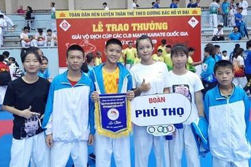 Giải vô địch Cúp các câu lạc bộ mạnh karate quốc gia: Phú Thọ có 8 VĐV tham gia